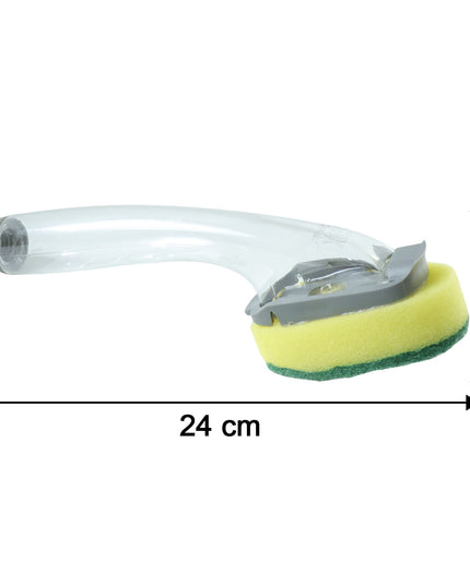 Heavy Duty Soap Dispensing Dishwand Scrubber Brush (1 Pc)