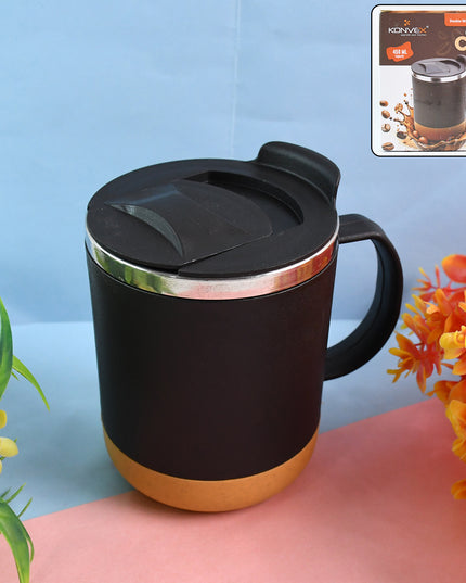 Insulated Coffee Mug With Spill-proof Lid (Approx 450ml  1 Pc)