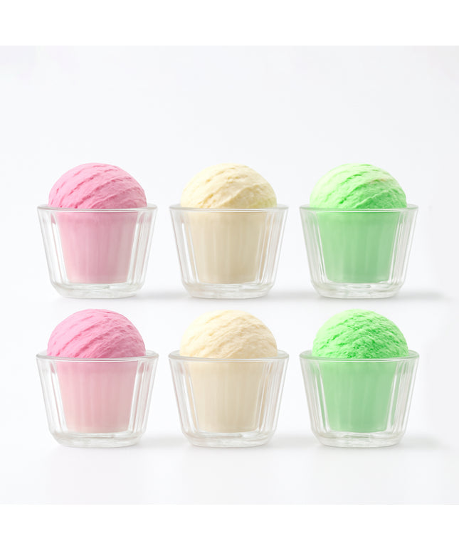 Premium Transparent Plastic Dessert Bowl Set  6 Pieces