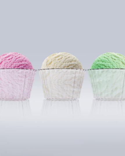 Premium Transparent Plastic Dessert Bowl Set  6 Pieces