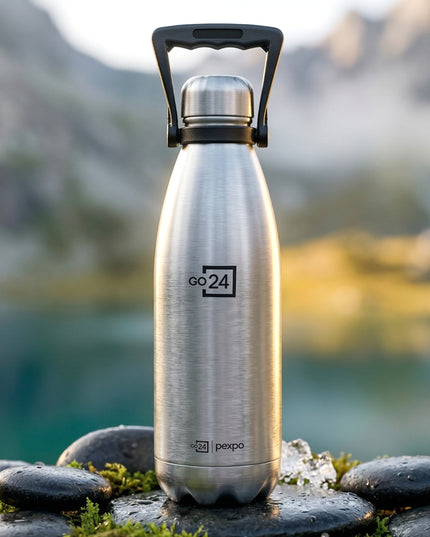 Pexpo Echo Vacuum Insulated Hot  Cold Stainless Steel Water Bottle 1500 Ml