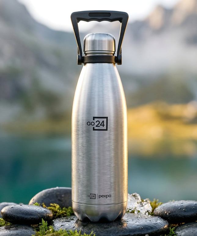 Pexpo Echo Vacuum Insulated Hot  Cold Stainless Steel Water Bottle 1500 Ml