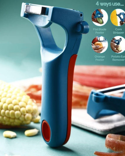 4-in-1 Multi-functional Vegetable  Fruit Peeler (1 Pc)