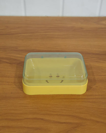 Cute Smiley Design Plastic Soap Case (1 Pc)