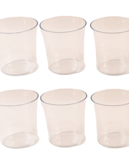 Apex Welcome Plastic Glass Set For Daily Use  Set Of 6