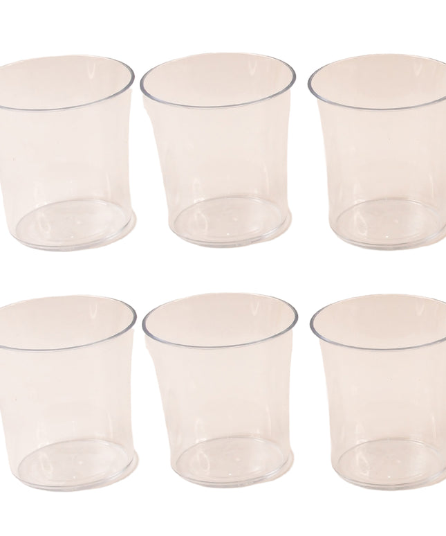 Apex Welcome Plastic Glass Set For Daily Use  Set Of 6