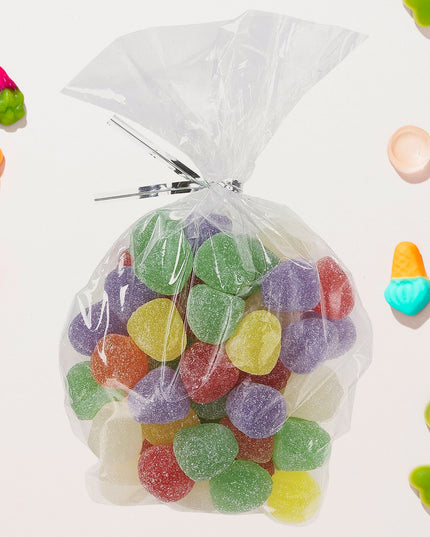 Clear Cookie Bags Gift Bag Clear Flat Treat Bags (50 Pc Set)
