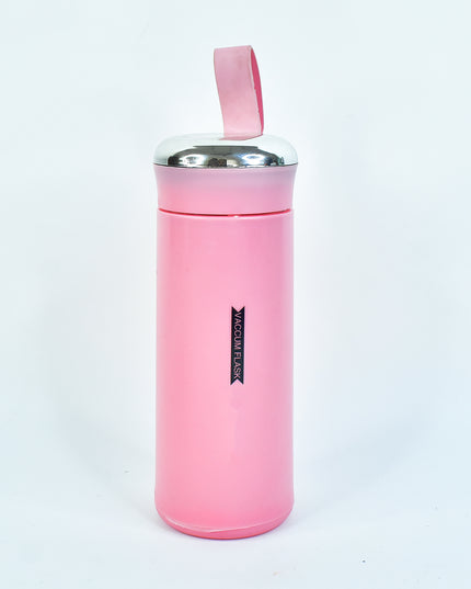 Water Bottle 400ml Leak Proof Glass Water Bottle With Daily Water Intake For Gym And Children Nice Bottle (1 Pc  Pink Color)