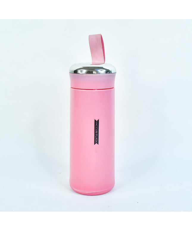 Water Bottle 400ml Leak Proof Glass Water Bottle With Daily Water Intake For Gym And Children Nice Bottle (1 Pc  Pink Color)