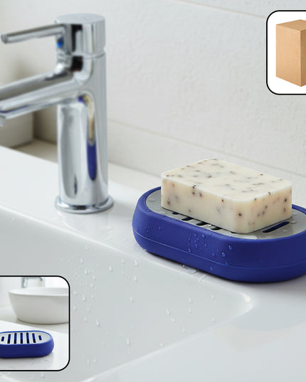 Plastic Soap Holder Tray With Drain Slots (1 Pc)