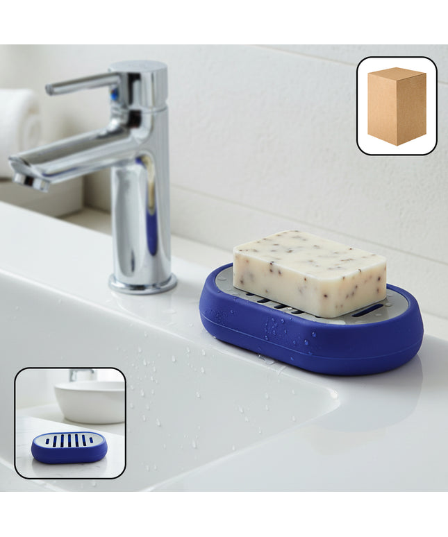 Plastic Soap Holder Tray With Drain Slots (1 Pc)