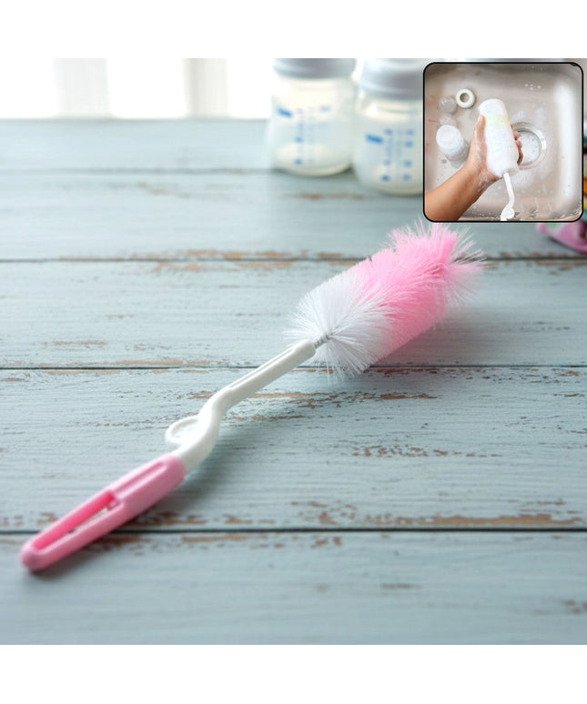 Bottle  Nipple Cleaning Brush With 360 Rotary Handle (1 Pc)