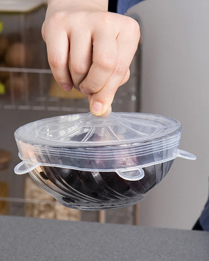 Reusable Stretchable Food Cover Set (6 Pc)