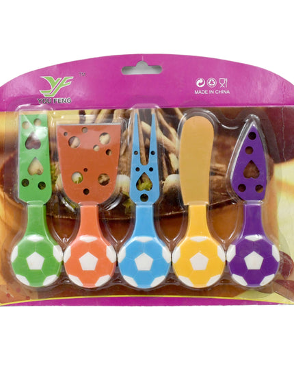 Football Soccer Cheese Knife Set (5 Pcs Set)