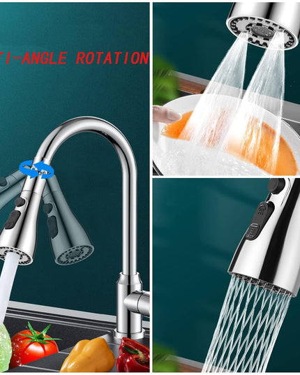 Kitchen Faucet 3-function Pull Down Sink Sprayer (1 Pc)