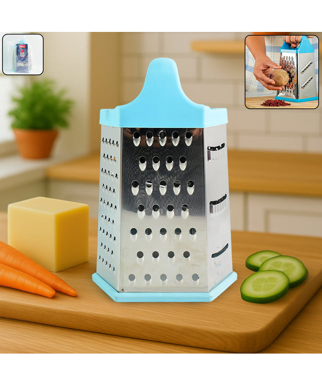 Ritu Heavy-duty 7-in-1 Multipurpose Stainless Steel Hexagonal Grater