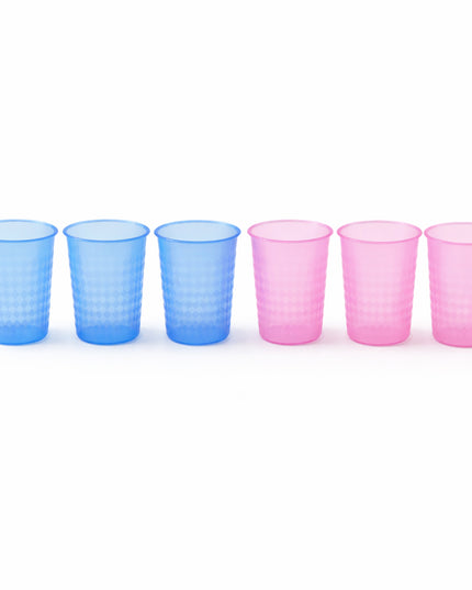 Unbreakable Plastic Drinking Glass Set Of 6 (200 Ml Each)
