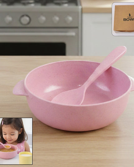 Premium Kids Feeding Bowl With Spoon (1 Set 240ml)
