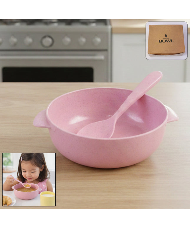 Premium Kids Feeding Bowl With Spoon (1 Set 240ml)