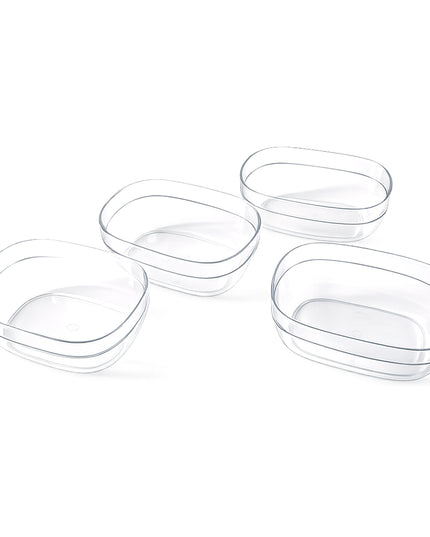 Transparent Multipurpose Serving Bowl Set (4 Pc Set)