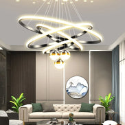 Modern led dining room chandeliers simple ring chandelier living bedroom Lights home indoor lighting decorative Pendant Lamps