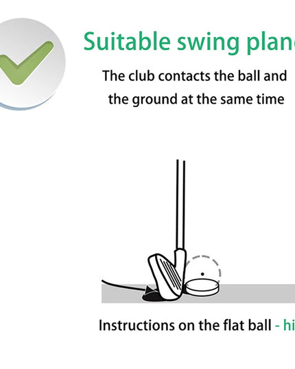 Golf Flat Ball Swing Practice Golf Balls Portable Flat Golf Balls Lightweight Golf Training Balls For Practice Indoor Outdoor