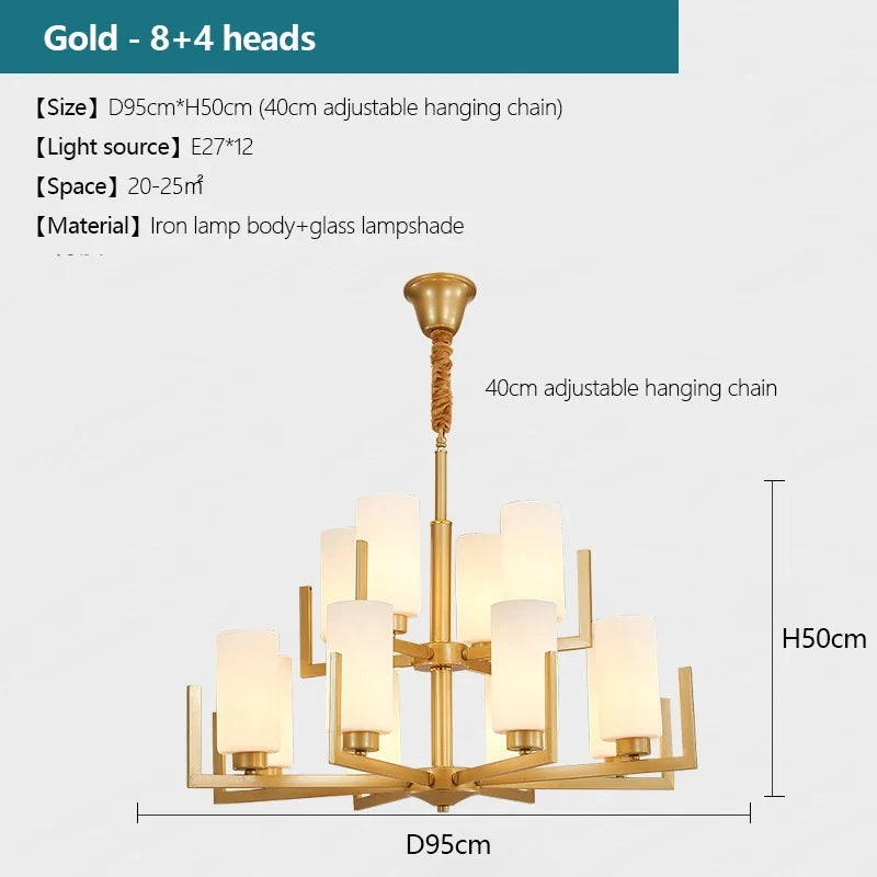 Modern Modern Led Chandelier Nordic Living Room Lamp Retro Simple Dining Room Decoration Iron Art LED Hanging Lamps Pendant Ligh