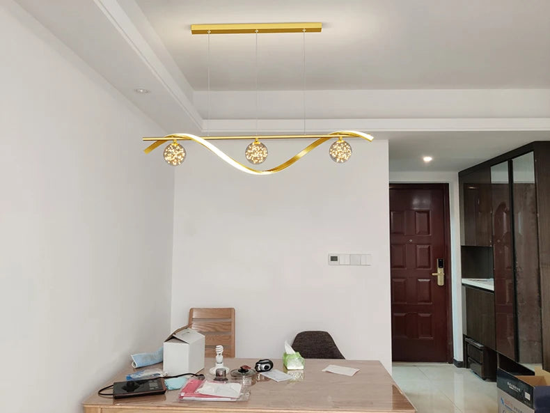 New Modern Led Chandelier For Living Room Dining Room Kitchen Ceiling Pendant Lights Nordic Minimalist Dining Tables Lamps