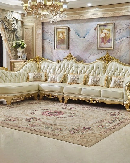 Comfortable Recliner Sofas Family Cushion Elegant Double Sofa Bed Vintage Multifunctional Woonkamer Banken Home Furniture