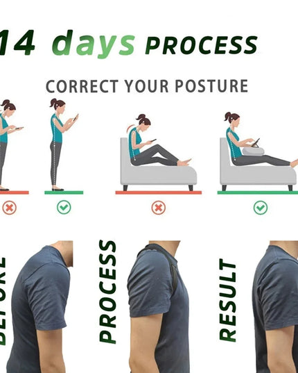 Back Posture Corrector Belt Brace Hunchback Corrector Adult Men and Women Sitting Posture Correction Belt Shoulder Straight Back