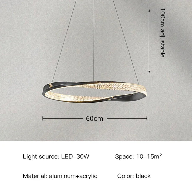 Modern Light Luxury Villa LED Chandelier Italian Art Living Room Hotel Restaurant Kitchen Home Decoration Lighting Fixtures