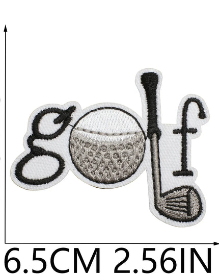 GOLF Emblem Clothing Accessories Badge Sticker Embroidered Embroidery Sticker Iron-on Patches