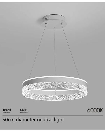 Modern LED Chandelier For Living Room Dining Room Bedroom Study Ring Ceiling Pendant Lamp Lustre Room Decorative Lighting Lamp