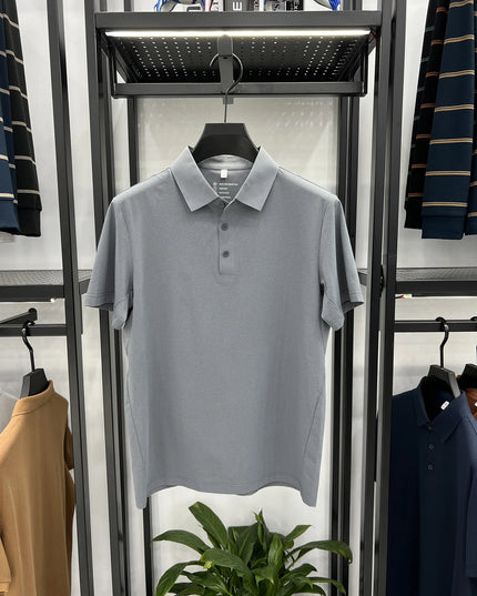 Top Brand Quality Mesh Fabric Sports Polo Shirt -Men's Wrinkle-resistant Breathable Ultra-stretch Golf Shirt Top and Tees
