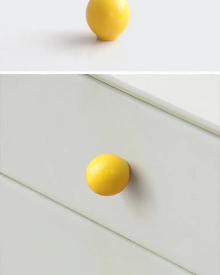 Handles Drawer Cabinet Furniture Kitchen Handles for Cabinet Knob Door Drawer Knob Colour Ceramics Rotundity Single Hole