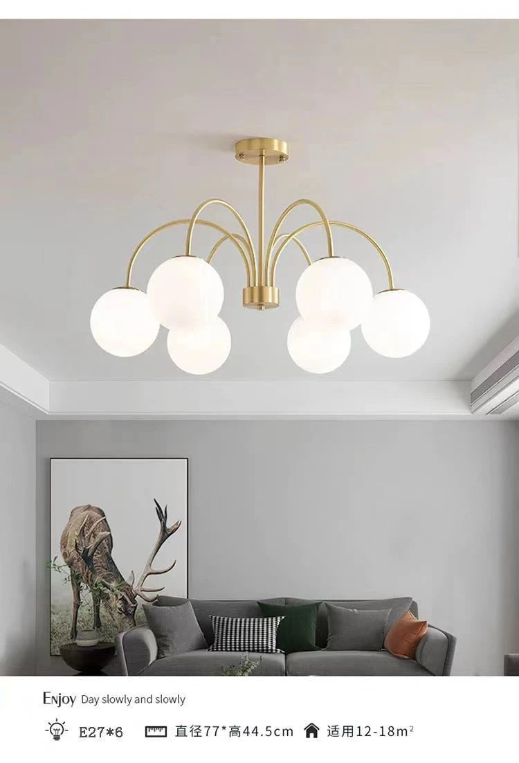 Modern E27 LED Chandelier Light  For Living Room Bedroom Dining Table Kitchen Study Ceiling Pendant Lamps Lustre Home Decoration