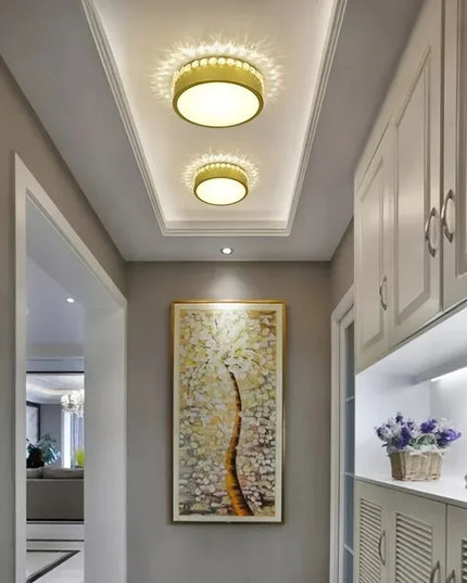 Modern Led Chandelier 12w Small Round Ceiling  Lamp For Living Room Dining  Kitchen Corridor Aisle Star  Lights