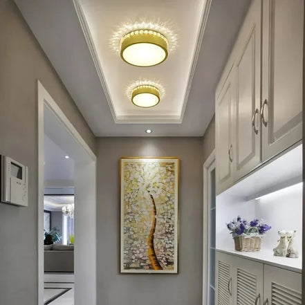 Modern Led Chandelier 12w Small Round Ceiling  Lamp For Living Room Dining  Kitchen Corridor Aisle Star  Lights