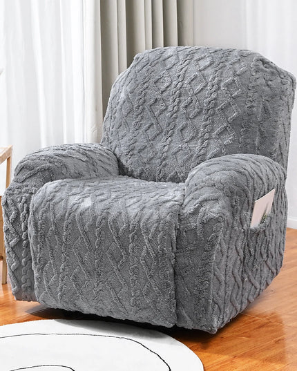 4/6/8pcs a set, double-sided jacquard braid Chivas sofa cover, elastic soft sofa recliner cover decorative protection