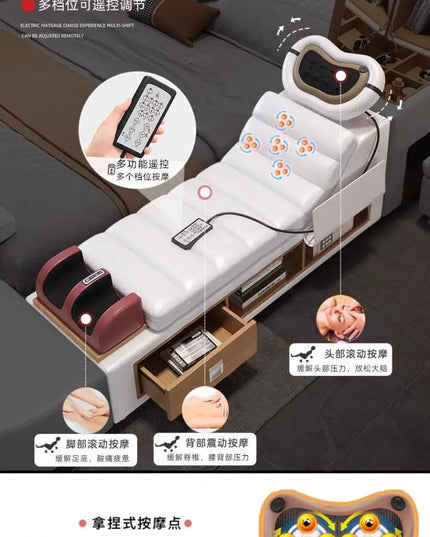 Comforter Mattresses Double Bed Luxury Organizer Bedframe Headboards Double Bed Bedroom Smart Camas De Dormitorio Furniture Home