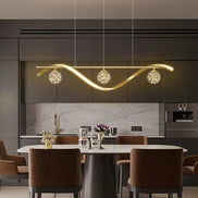 Modern LED Chandelier for Living Room Dining Room Glass Ball Kitchen Lamp Home Decor Lighting Novelty Nordic LED Hanging Lights