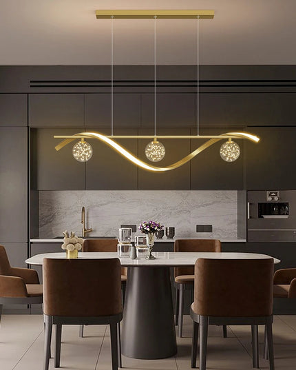 Modern LED Chandelier for Living Room Dining Room Glass Ball Kitchen Lamp Home Decor Lighting Novelty Nordic LED Hanging Lights