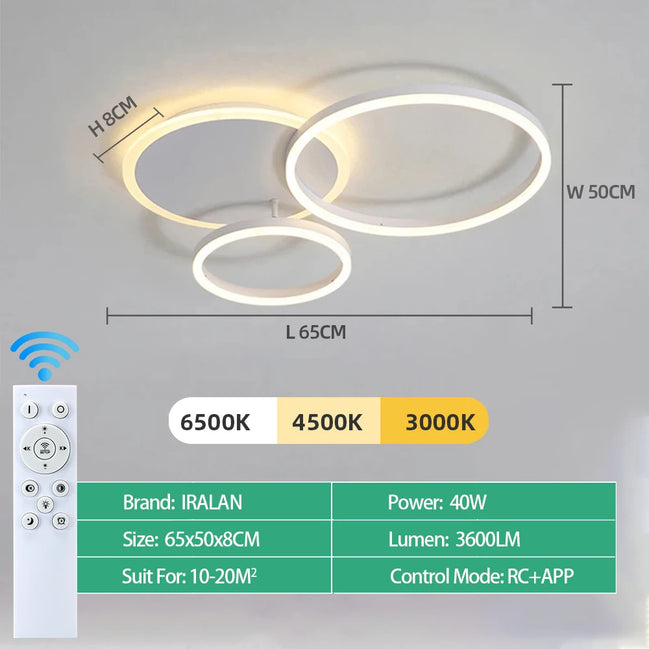 Modern LED Ceiling Chandelier Lighting For Home Living Study Room Bedroom Dimmable Ceiling lamp Indoor Lighting decoration Lamps