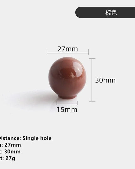 Handles Drawer Cabinet Furniture Kitchen Handles for Cabinet Knob Door Drawer Knob Colour Ceramics Rotundity Single Hole