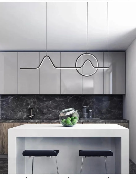 Modern LED Ceiling Chandelier Dining Table Indoor Lighting Chandeliers Kitchen Pendant Light Living Room Decoration Hanging Lamp