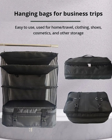 1 Set Housewares Luggage Travel Organizer Travel Essentials Hanging Packing Cubes Hanging Shelves Laundry Storage Compartment