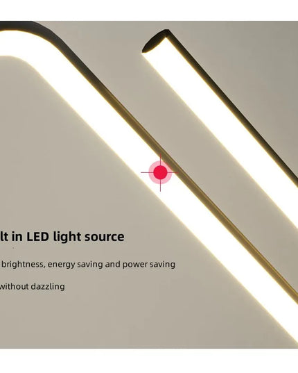 Modern LED irregular long chandelier adjustable chandelier dining room bedroom kitchen home decoration lighting