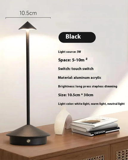 Rechargeable Table Lamp Creative Dining Touch Led Hotel Bar Coffee Pina Pro Table Lamp Lampada Da Tavolo Decorative Desk Lamp