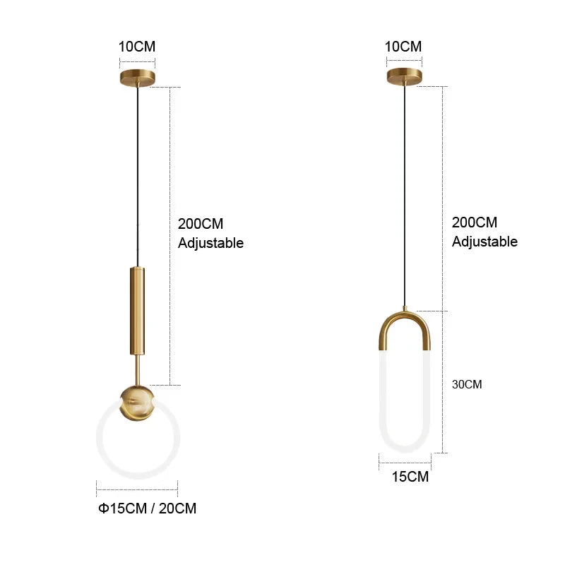 Modern Led Chandeliers Lighting Decoration Bedroom Dining Table Pendant Lights Living Room Kitchen Hanging Lamp Luxury Lustres