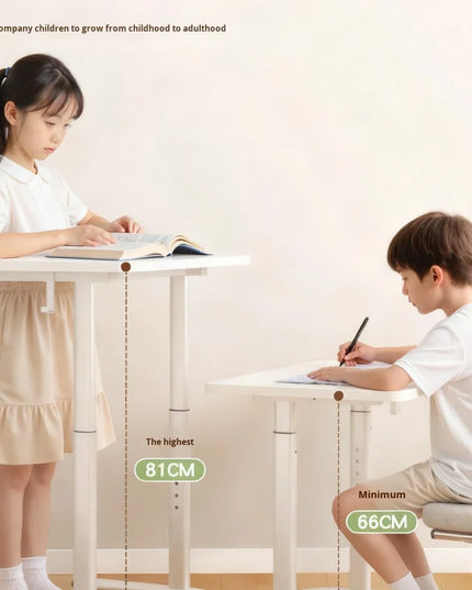 Height-adjustable Stone Study Desk Simple Movable Bedside Sofa Side Table for Balcony Bedroom Small Apartment